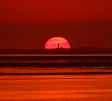69 01463c Sunset Amrum Lighthouse